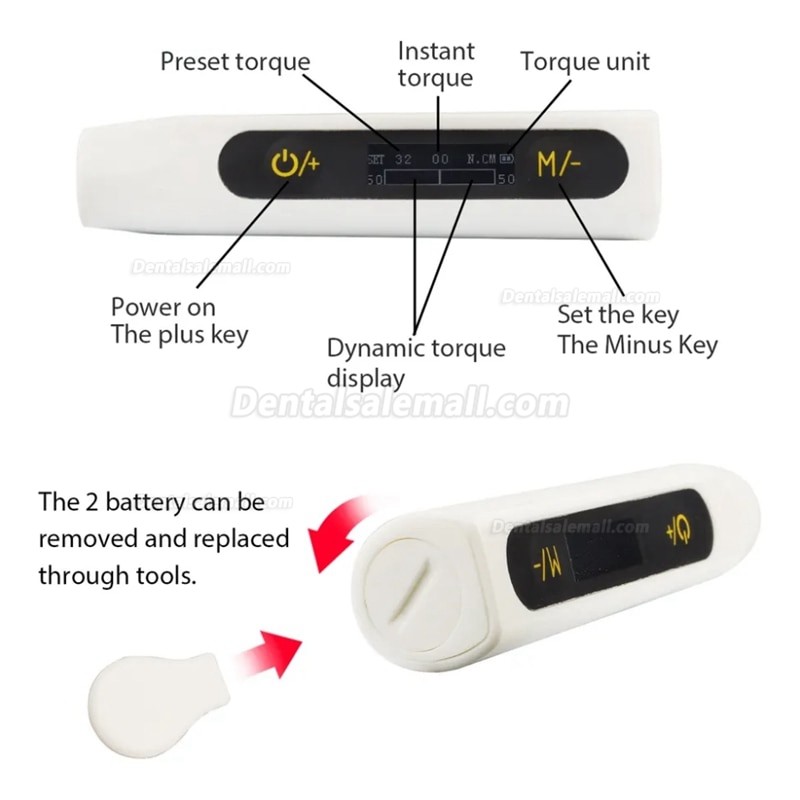 Electric Dental Universal Implant Torque Wrench with 16Pcs Screwdriver Implant Prosthetic Kit